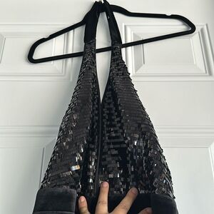 Venus halter, backless dress